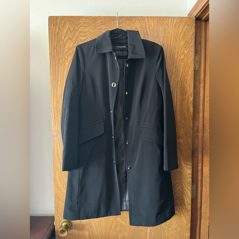 London Fog Classic Black Rain Coat